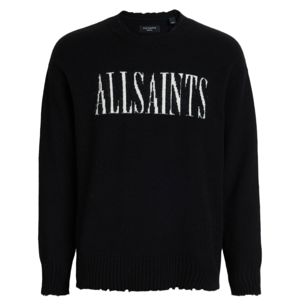 AllSaints Luka Logo Saints Crew Neck Jumper | Jarrolds, Norwich